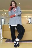 Conrad Oversized Boxy Knit Mid Grey